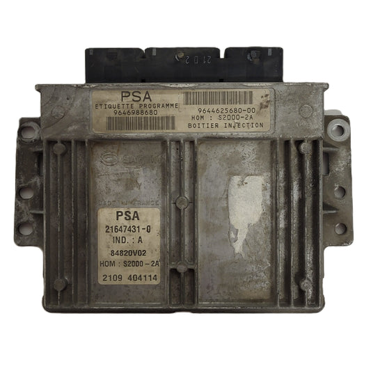 PEUGEOT CITROEN ECU / 9646988680 / 9644625680-00 / 21647431-0 / S2000-2A