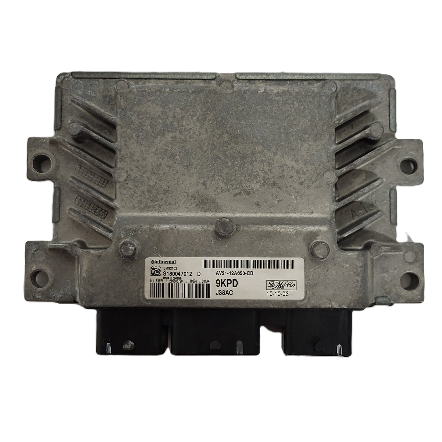 Ford ECU / S180047012D / AV21-12A650-CD / EMS2102 / 9KPD / S180047012 / J38AC
