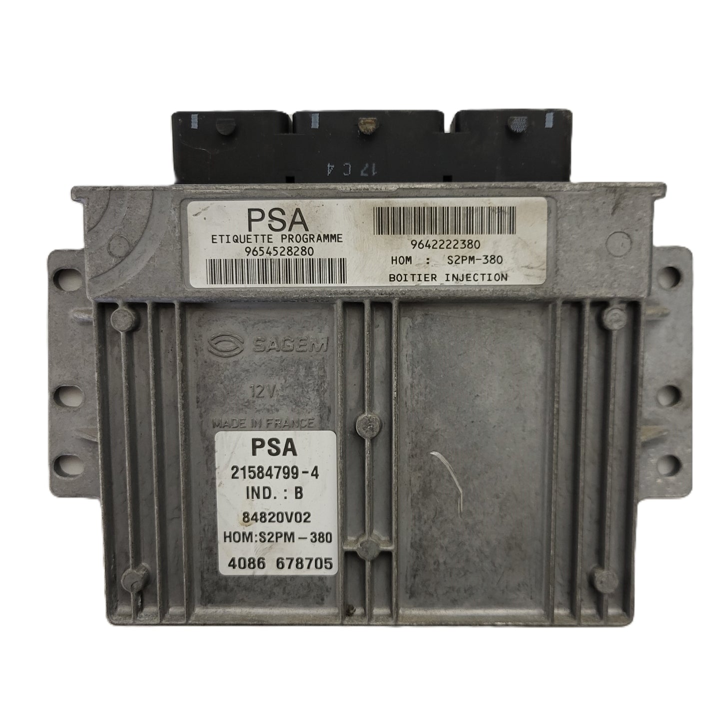 RENAULT ECU / 21584799-4 / 9654528280 / 9642222380 / S2PM-380 / SAGEM