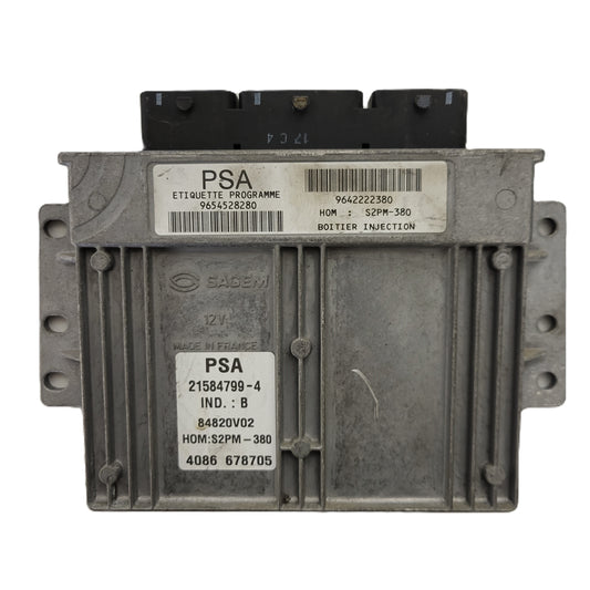 RENAULT ECU / 21584799-4 / 9654528280 / 9642222380 / S2PM-380 / SAGEM