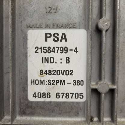 RENAULT ECU / 21584799-4 / 9654528280 / 9642222380 / S2PM-380 / SAGEM