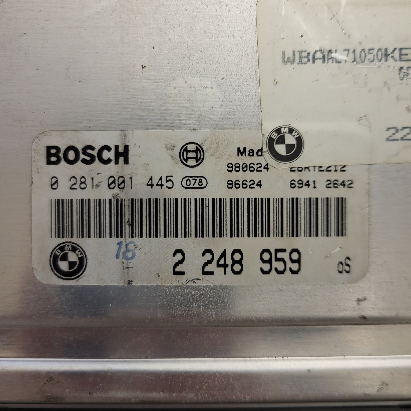 BMW E46 ECU / 0281001445 / 2248959 / 2249791 / BOSCH