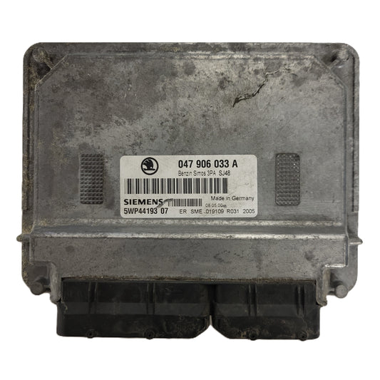 ŠKODA FABIA 1.4 ECU / 047906033A / 5WP44193 07 / SIMOS 3PA / SIEMENS
