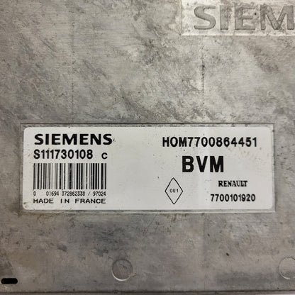 Renault ECU / S111730108C / HOM7700864451 / 7700101920 / S111730108 / SIEMENS