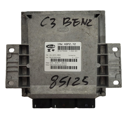 PEUGEOT CITROEN ECU / IAW 48P2.72 / SW 9648568480 / HW 9645989480