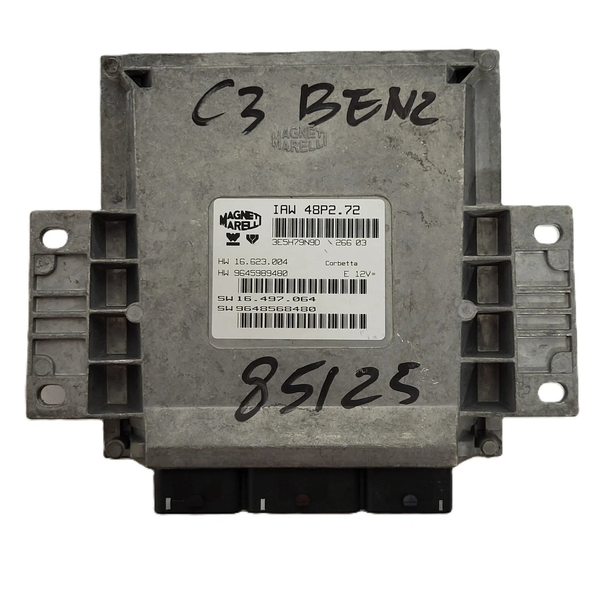 PEUGEOT CITROEN ECU / IAW 48P2.72 / SW 9648568480 / HW 9645989480 - C90-21 - 1