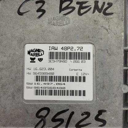 PEUGEOT CITROEN ECU / IAW 48P2.72 / SW 9648568480 / HW 9645989480 - C90-21 - 2