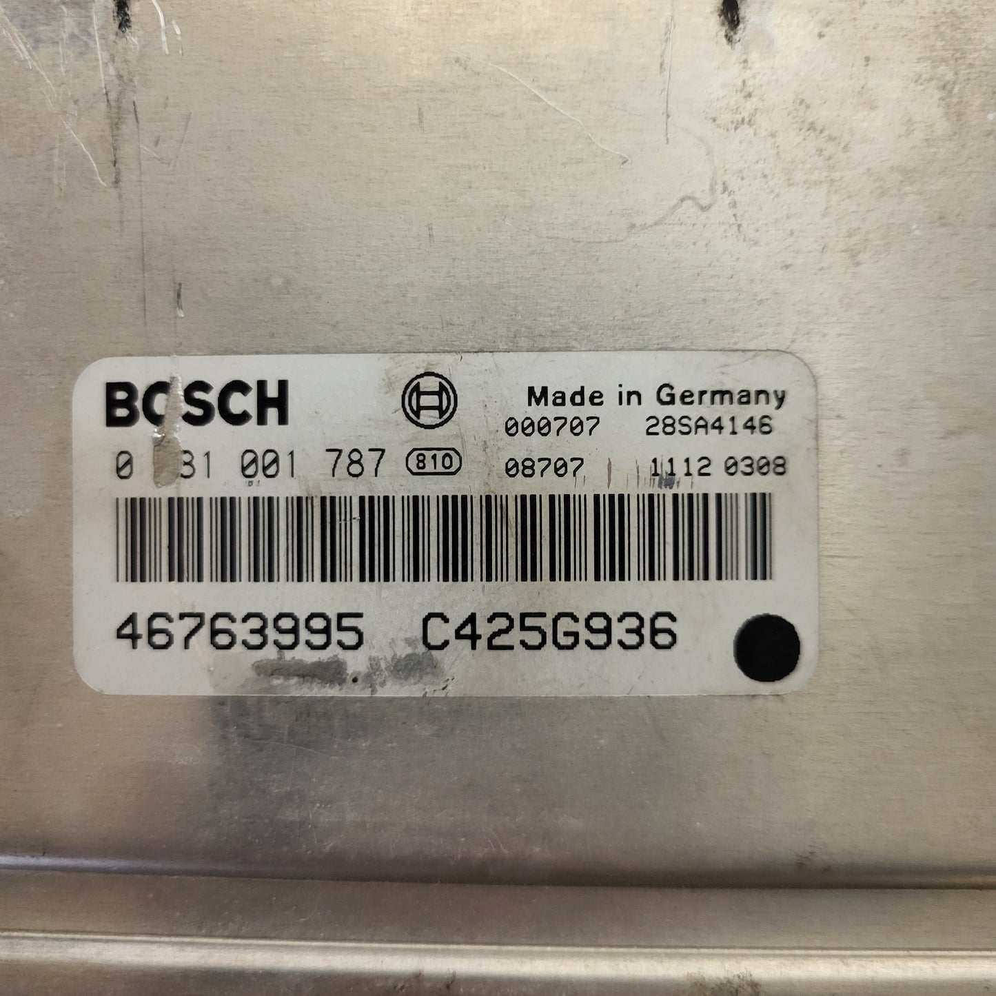 ALFA ROMEO 166 ECU / 0281001787 / 46763995 / C425G936 / BOSCH