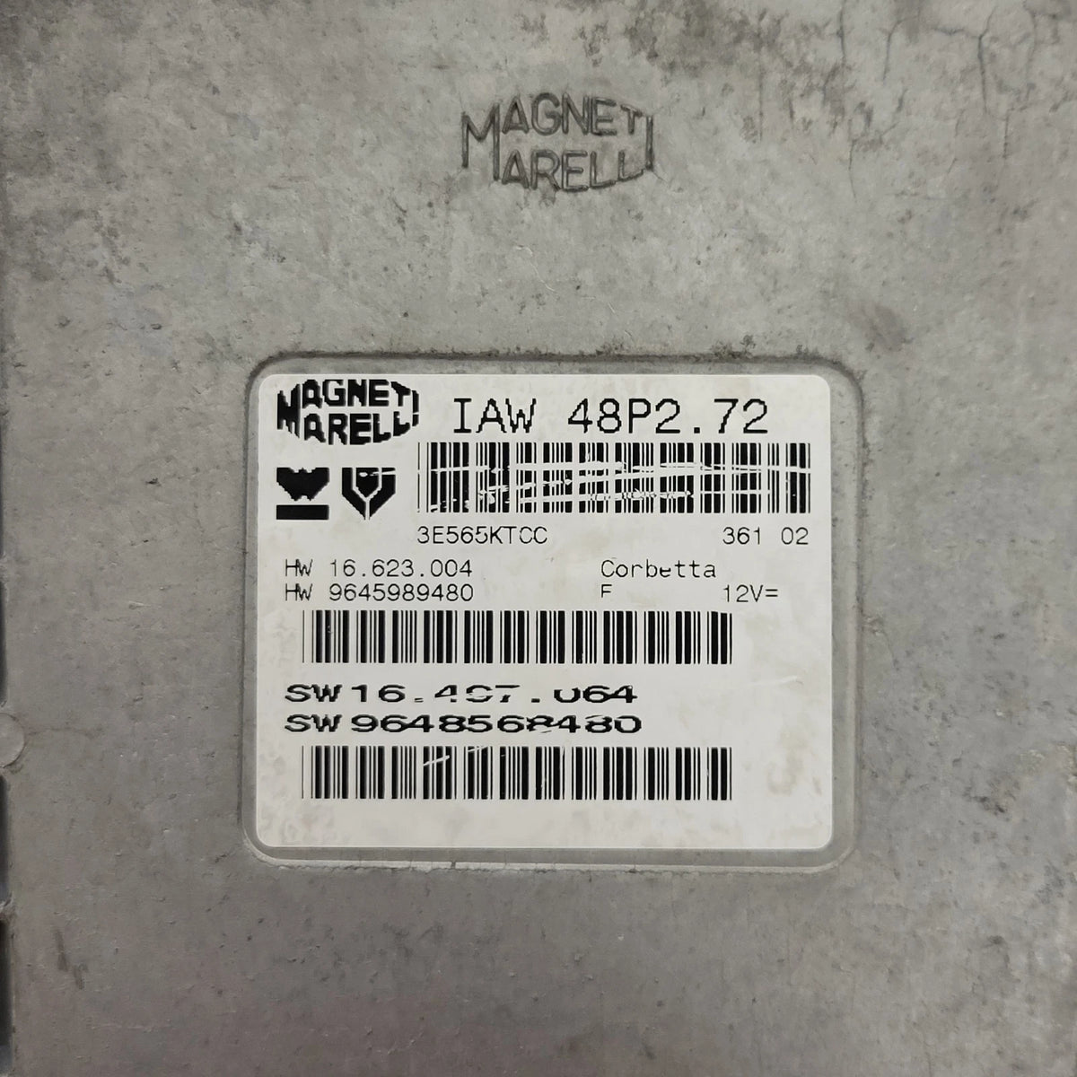 PEUGEOT CITROEN ECU / IAW 48P2.72 / SW 9648568480 / HW 9645989480 - C91-01 - 2