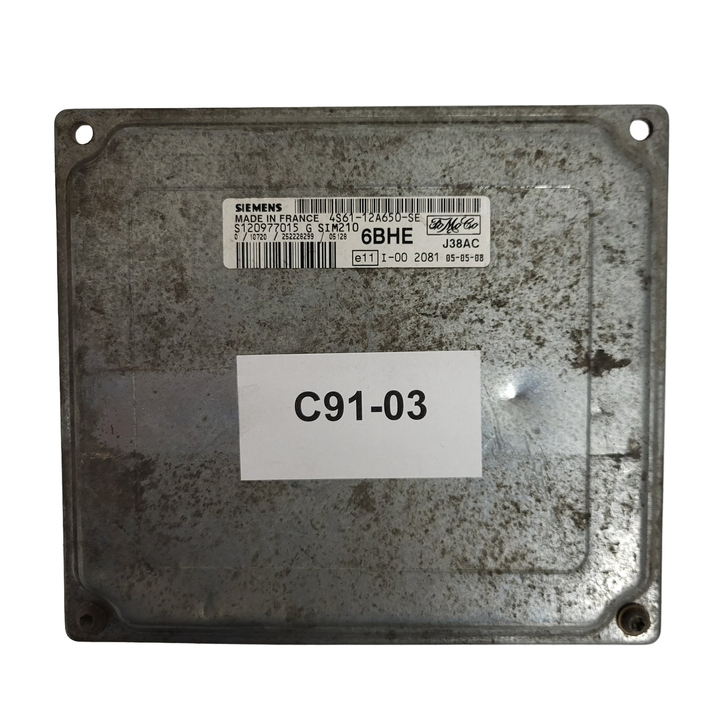 FORD FIESTA ECU / 4S61-12A650-SE / S120977015G / 6BHE / SIM210 / SIEMENS