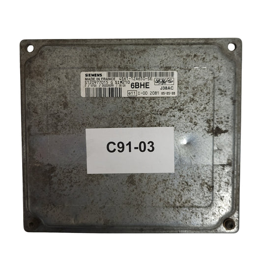 FORD FIESTA ECU / 4S61-12A650-SE / S120977015G / 6BHE / SIM210 / SIEMENS