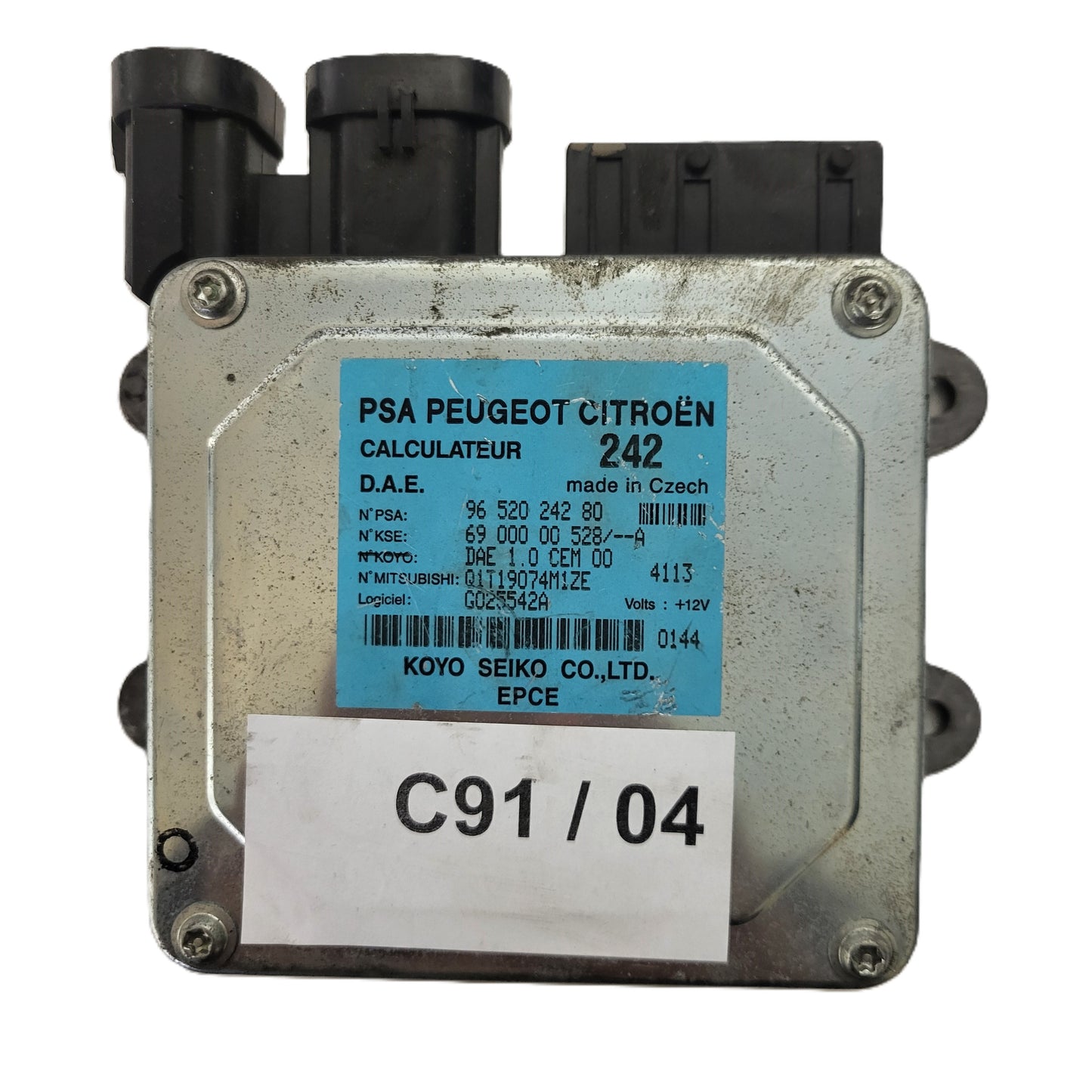 Peugeot Citroen Steering ECU / 9652024280 / 6900000528 / KOYO