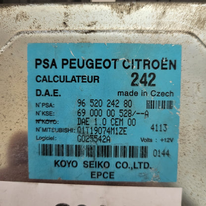 Peugeot Citroen Steering ECU / 9652024280 / 6900000528 / KOYO