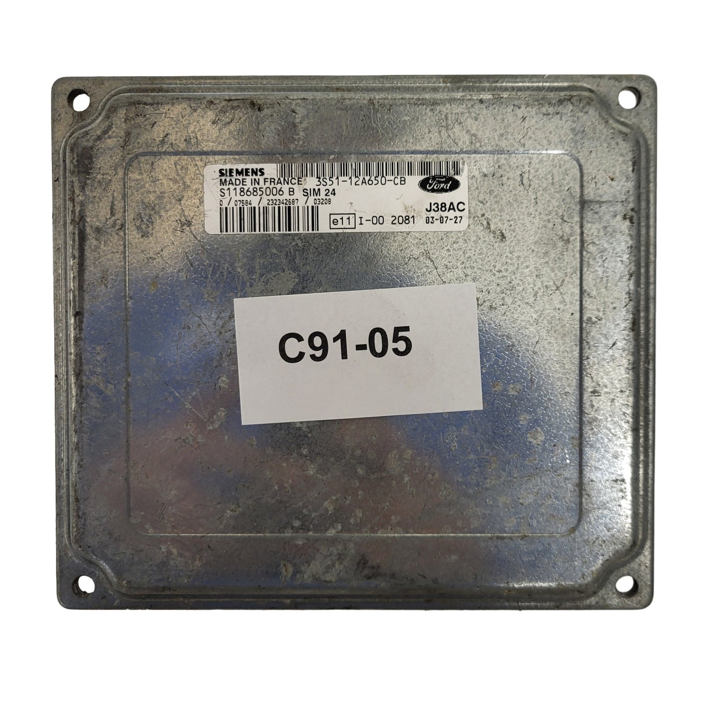 FORD FIESTA ECU / 3S51-12A650-CB / S118685006B / SIM24 / SIEMENS