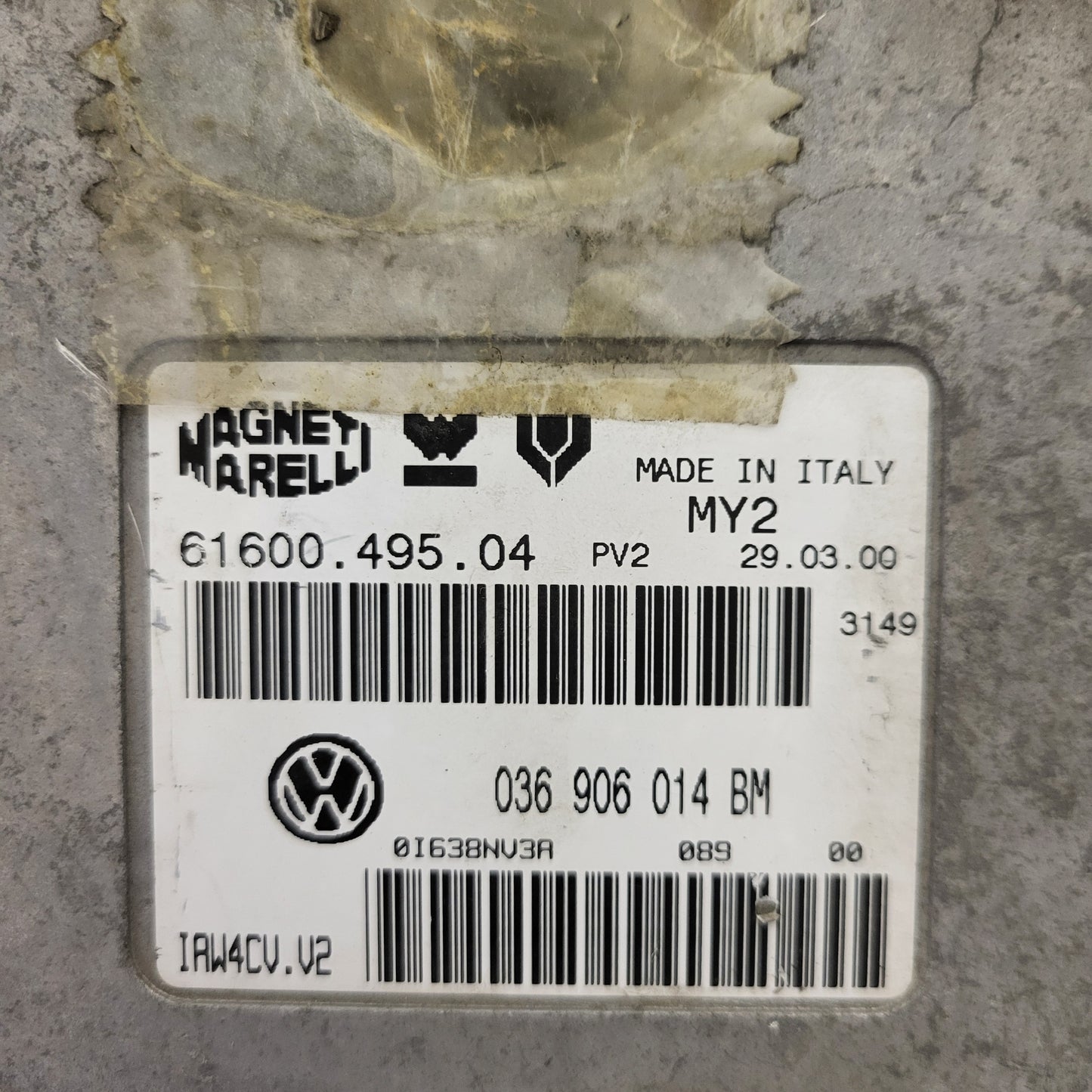 VOLKSWAGEN POLO 6N2 ECU / 036906014BM / IAW 4CV.V2 / 61600.495.04