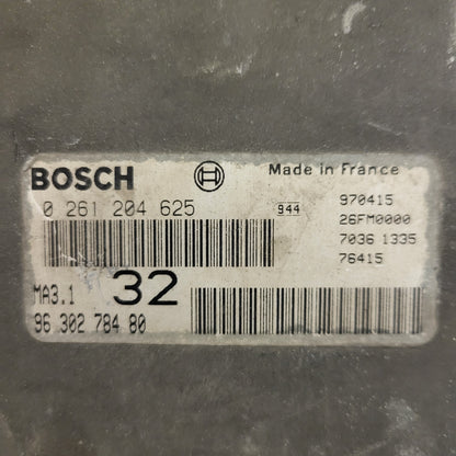 PEUGEOT CITROEN 106 SAXO ECU / 0261204625 / 9630278480 / MA3.1 / BOSCH