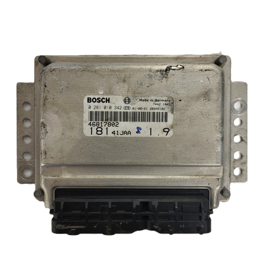 FIAT MAREA TIPO 1.9 JTD ECU / 0281010342 / 46817802 / BOSCH