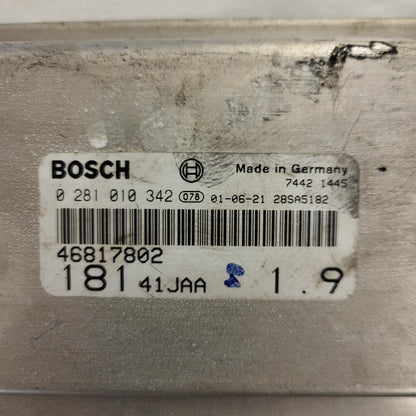FIAT MAREA TIPO 1.9 JTD ECU / 0281010342 / 46817802 / BOSCH