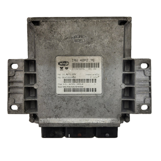 PEUGEOT 206 ECU / IAW 48P2.76 / 9646569480 / 9645989480 / MAGNETI MARELLI