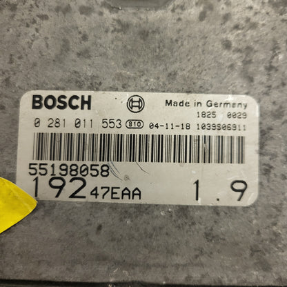 Fiat STILO ECU / 0281011553 / 55198058 / 19247EAA / BOSCH