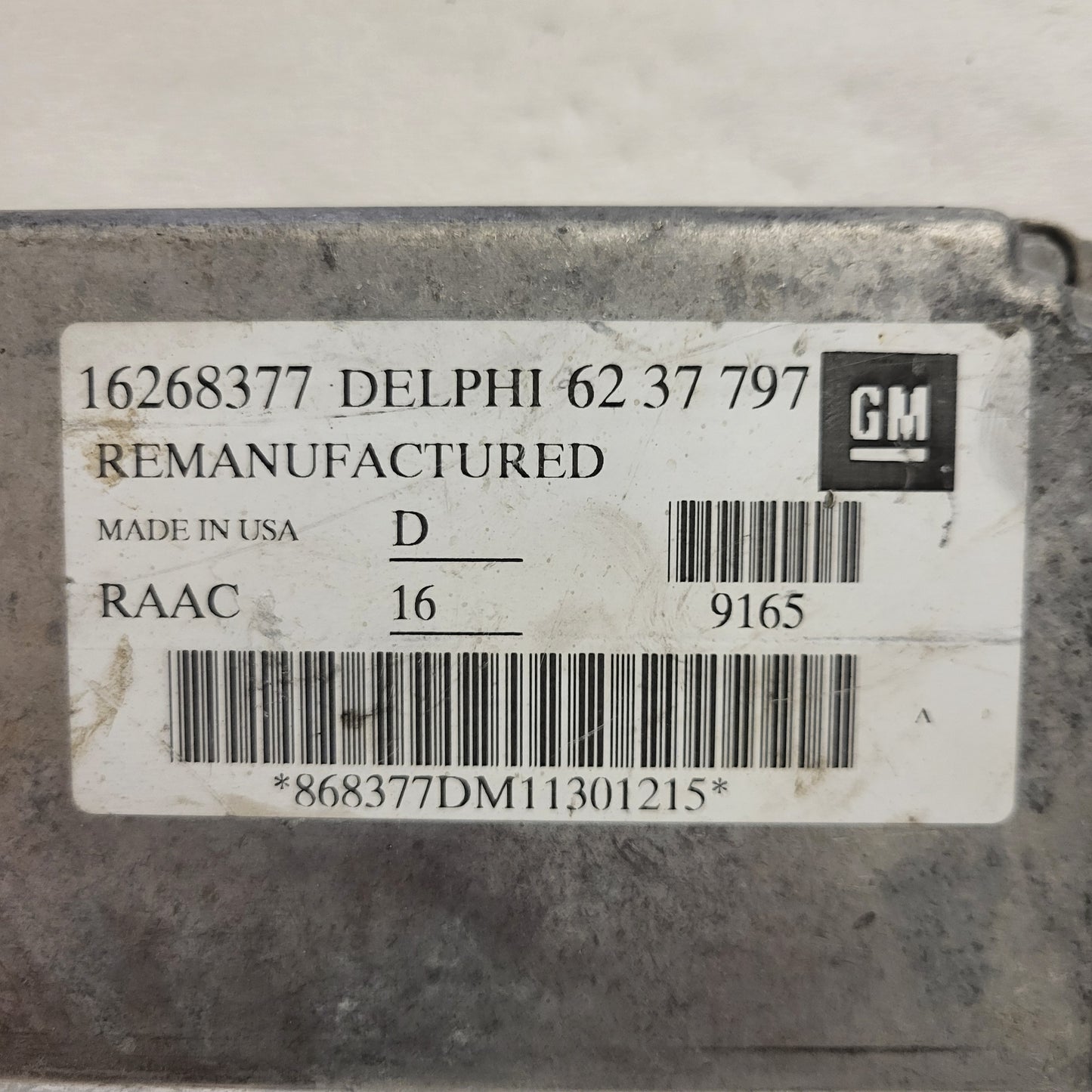 Opel ECU / 16268377 / 6237797 / GM