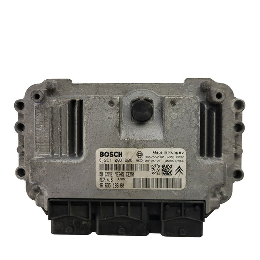 CITROEN PEUGEOT ECU / 0261208908 / ME7.4.5 / 9663518680 / 9652552380 / ME745 / BOSCH