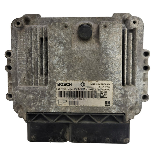 OPEL ZAFIRA ECU / 0281014024 / 55205622 / EP / BOSCH