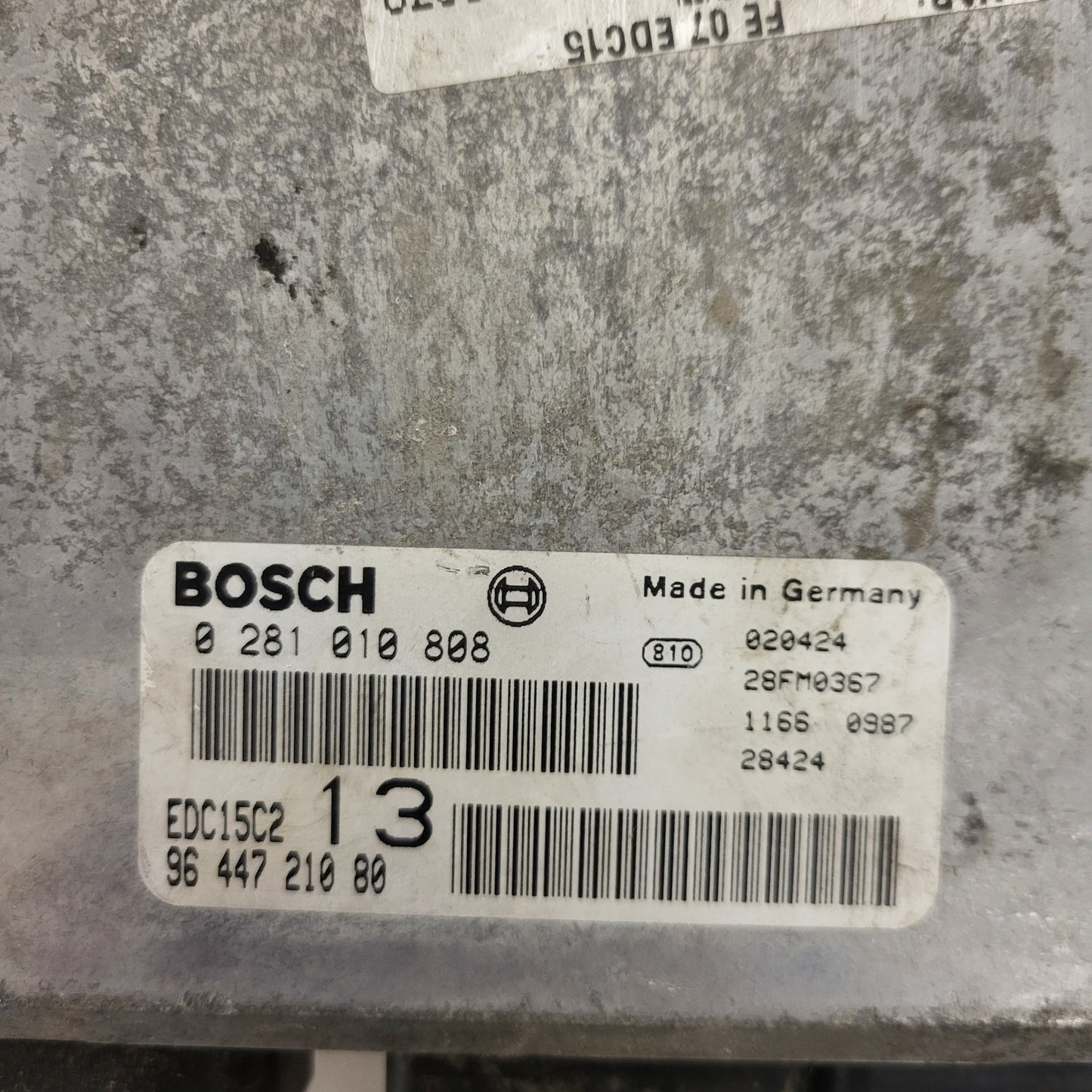 CITREON C5 ECU / 0281010808 / 9644721080 / EDC15C2 / BOSCH