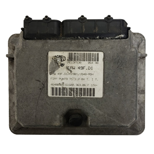 FIAT PUNTO 75 1.2 ECU / IAW 49F.D1 / 46480488 / HW001 / 61600.363.06 / MAGNETI MARELLI