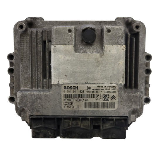 PEUGEOT 206 ECU / 0281011628 / EDC16C34 / 9655924180 / BOSCH