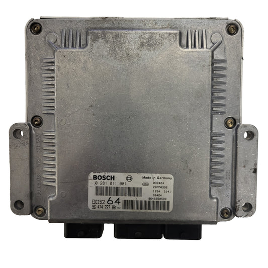 PEUGEOT 307 2.0 HDI ECU / 0281011081 / 9647472780 / EDC15C2 / BOSCH