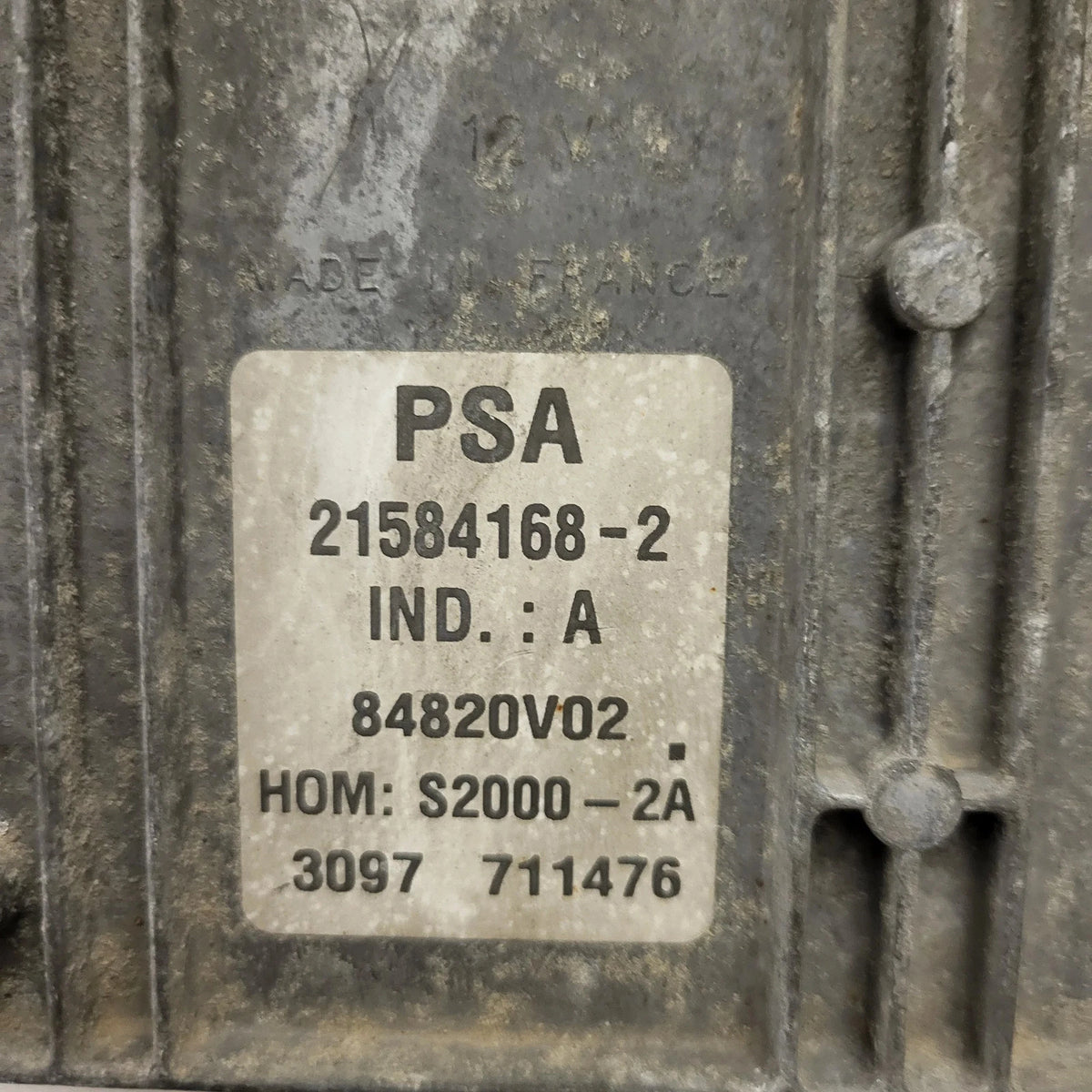 PEUGEOT CITROEN ECU / 21584168-2 / 9647759680 / 9644625680 / S2000-2A / SAGEM - C93-14 - 2