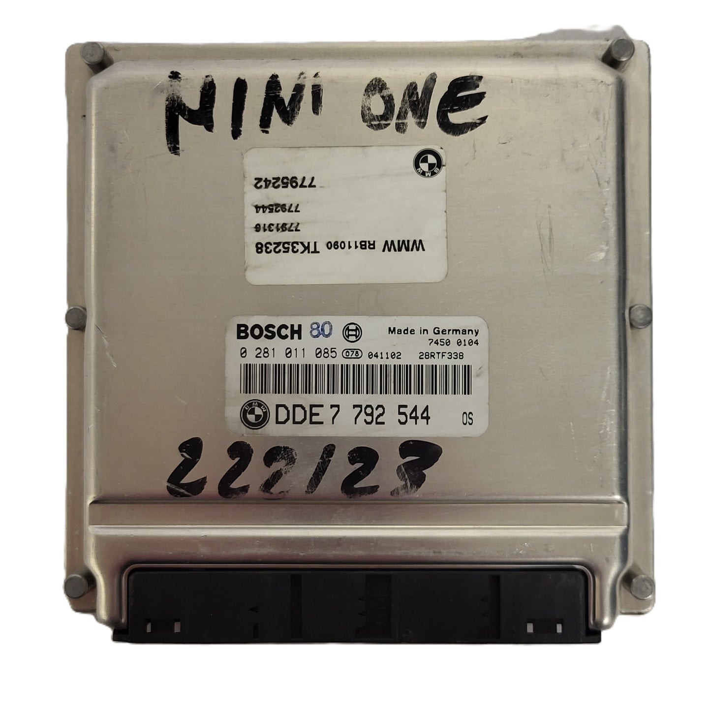 MINI ONE ECU / 0281011085 / DDE7792544 / 7792544 / BOSCH