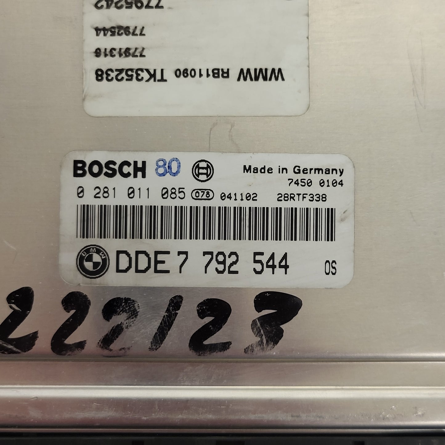 MINI ONE ECU / 0281011085 / DDE7792544 / 7792544 / BOSCH