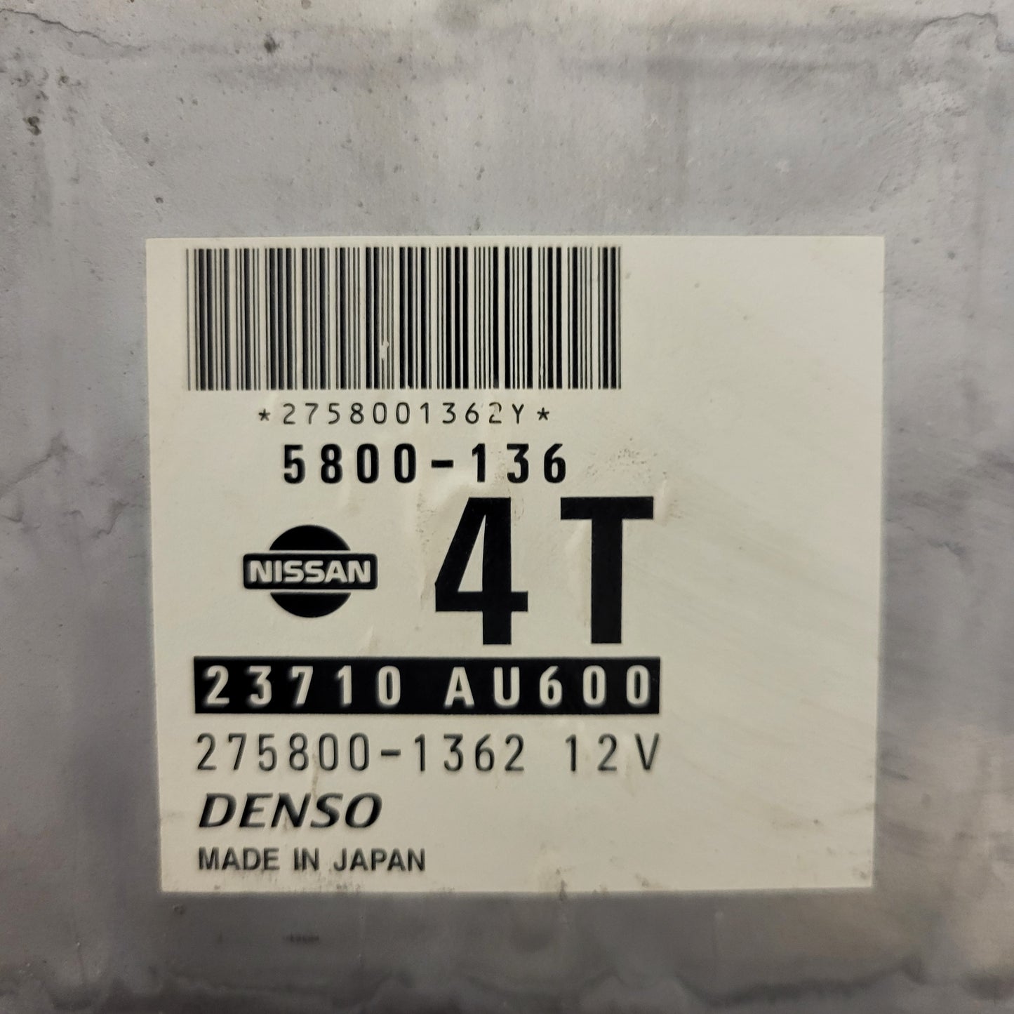NISSAN PRIMERA ECU / 275800-1362 / 23710AU600 / 580-136 / DENSO