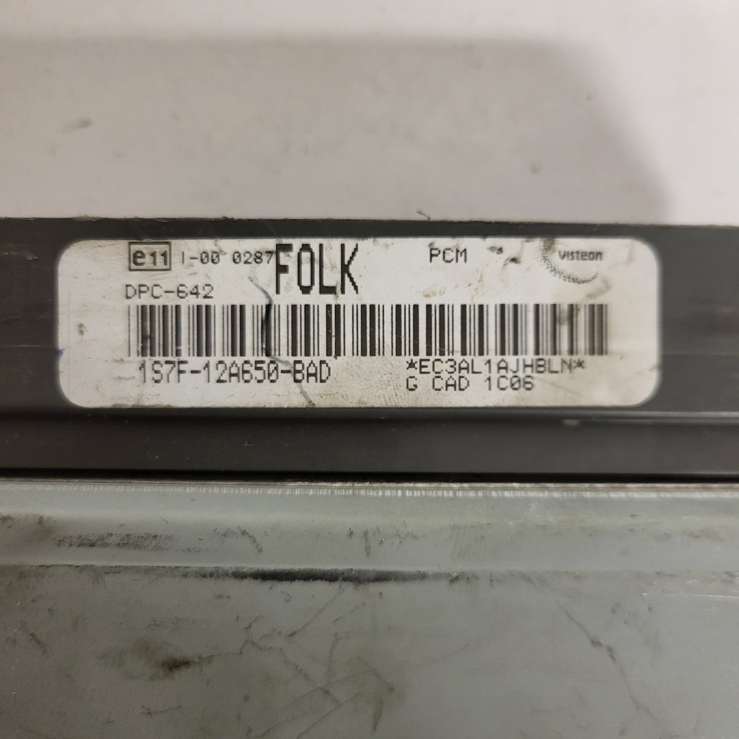 FORD ECU / 1S7F-12A650-BAD / DPC-642 / FOLK / VISTEON