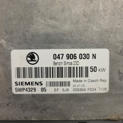 ŠKODA FELICIA ECU / 047906030N / 5WP4329 05 / SIMOS 23D / SIEMENS