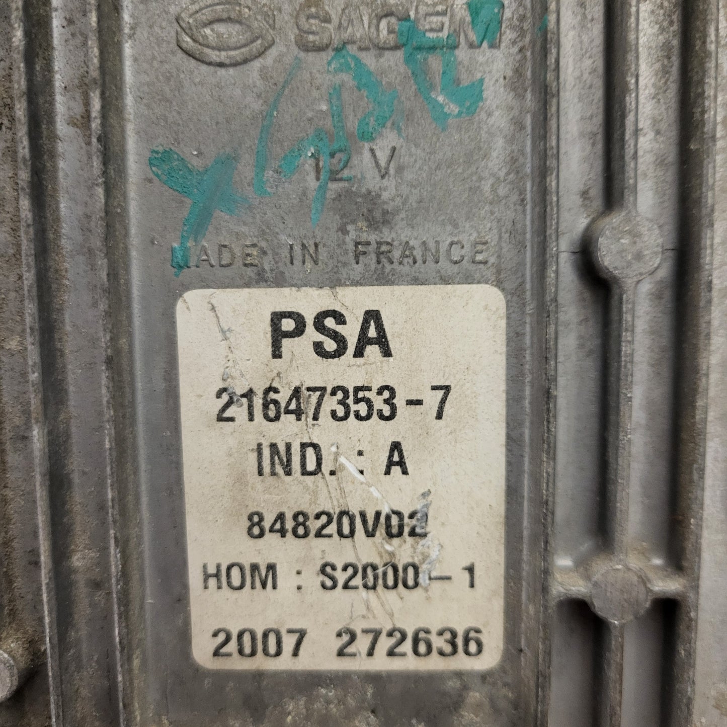 CITROEN PSA ECU 9646559880 / 9644674980-00 / 21647353-7 / SAGEM