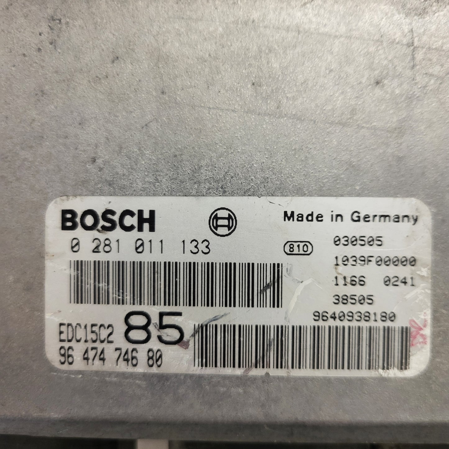 Peugeot Citroen 2.2 HDI ECU / 0281011133 / 9647474680 / EDC15C2 / BOSCH