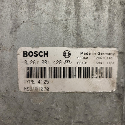 LAND ROVER FREELANDER ECU / 0281001420 / TYPE 4125 / MSB101070 / BOSCH