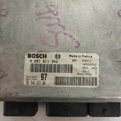 CITROEN JUMPY SCUDO EXPERT ECU / 0281011342 / 9654693380 / EDC15C2 / BOSCH