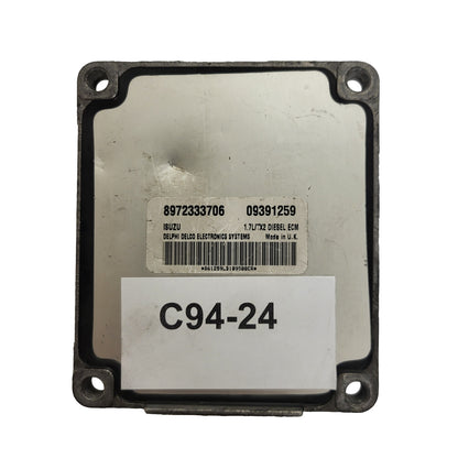 OPEL MERIVA CORSA 1.7 ECU / 8972333706 / 09391259 / 1.7L/TX2 / DELPHI