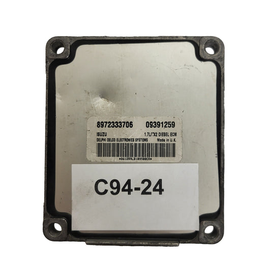 OPEL MERIVA CORSA 1.7 ECU / 8972333706 / 09391259 / 1.7L/TX2 / DELPHI