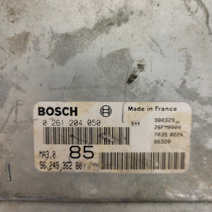 PEUGEOT 106 CITROEN AX 1.0 ECU / 0261204050 / 9624936280 / MA3.0 / BOSCH
