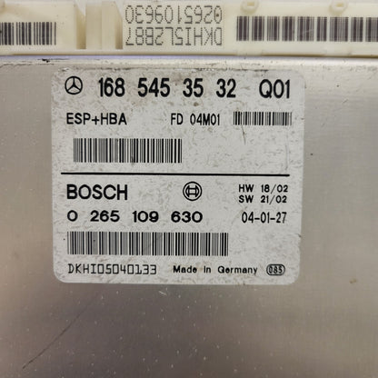 MERCEDES-BENZ A CLASS W168 ESP ECU / 1685453532 / 0265109630 / BOSCH ESP+HBA