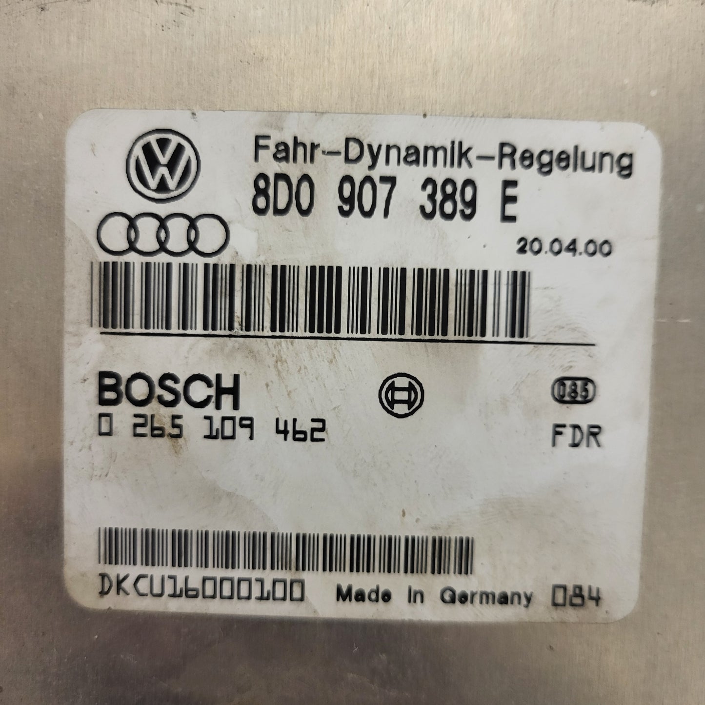 VW AUDI ESP MODULE ECU / 8D0907389E / 0265109462 / BOSCH
