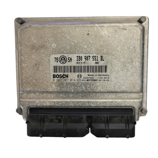 VW AUDI ECU / 3B0907551BL / 0261207014 / ME7.1 / BOSCH
