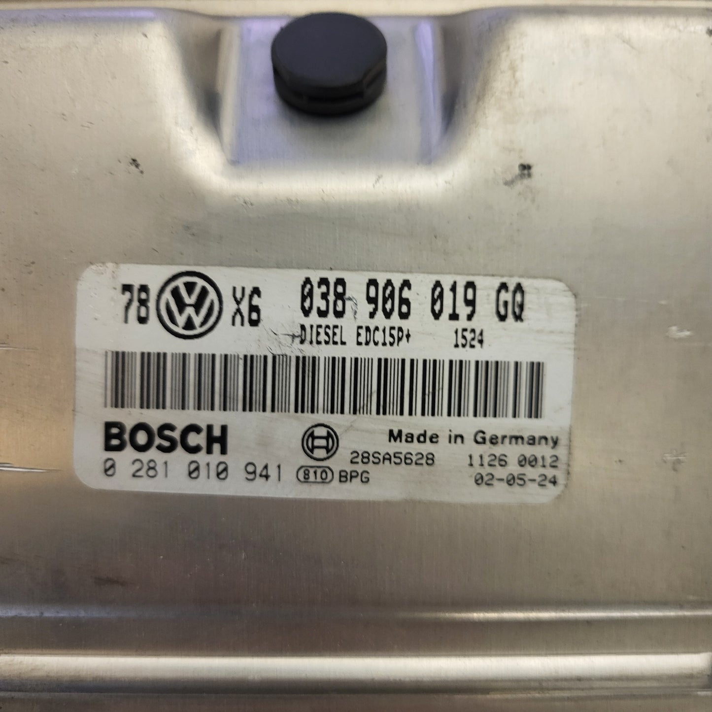 VW PASSAT ECU / 038906019GQ / 0281010941 / EDC15P+ / BOSCH