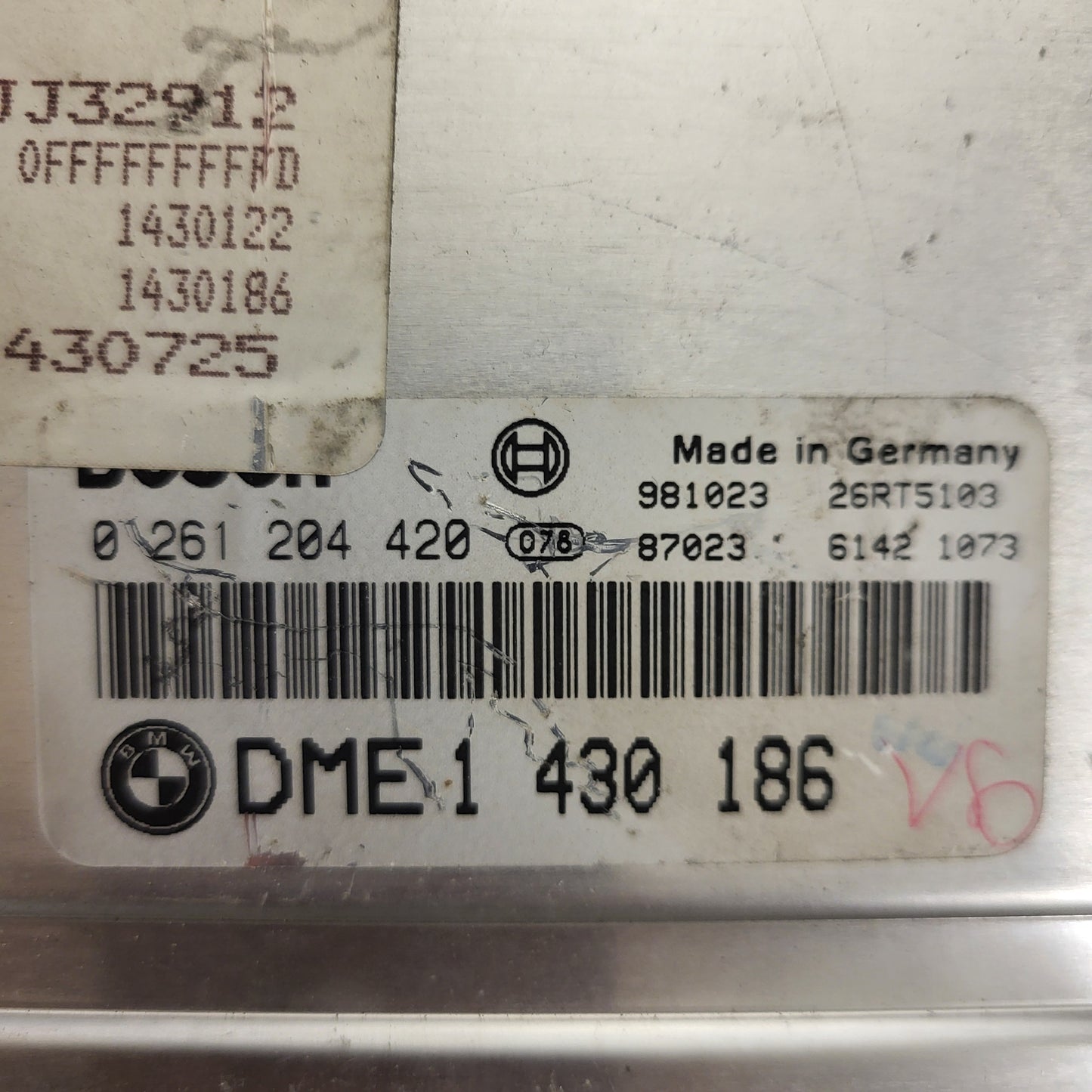 BMW E46 ECU / 0261204420 / DME1430186 / 1430186 / BOSCH