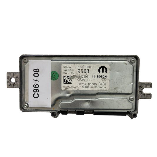 FIAT ALFA MODULE ECU / NRCS2 / 670219508 / 19224BQ / SW R2.21 / HW C1.0D / BOSCH MOPAR
